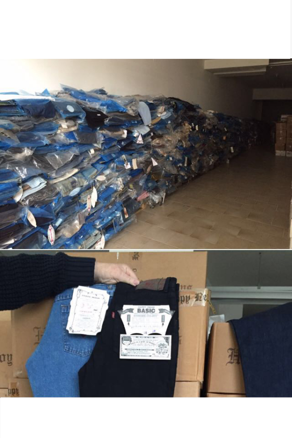 Stocklot jeans by weight
