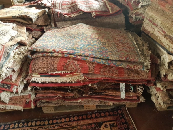 Stocklot hand knotted carpets