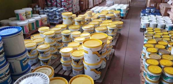 Stocklot paints, brushes and accessories