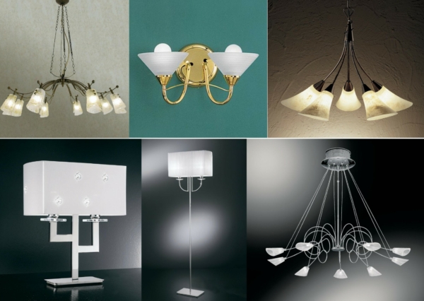Stocklot lamps and chandeliers