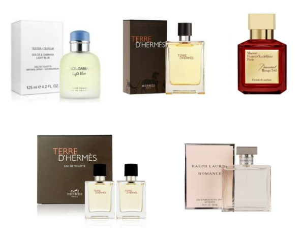 Special offer of branded perfumes